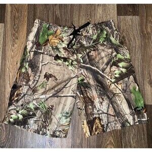 Camo Board Swim Shorts Trunks Realtree Camo Print Men's Size XL